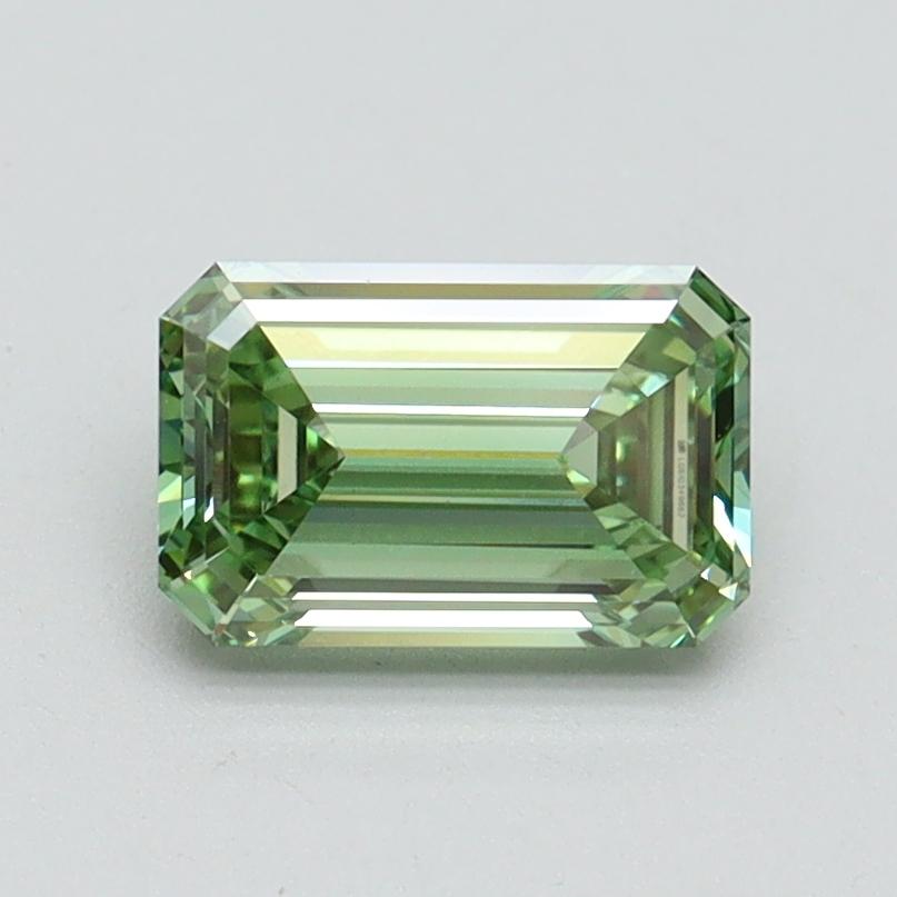 1.03 Ct. Fancy Vivid Pacific Green Emerald Lab Grown Diamond