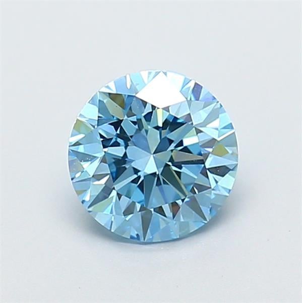1.13 Ct. Fancy Vivid  Blue Round Lab Grown Diamond