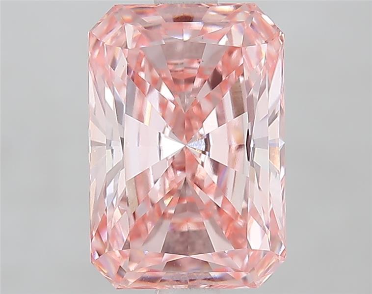 2.42 Ct. Fancy Vivid Pink Radiant Lab Grown Diamond