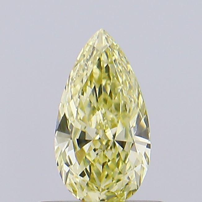 0.54 Ct. Fancy Intense  Yellow Pear Lab Grown Diamond
