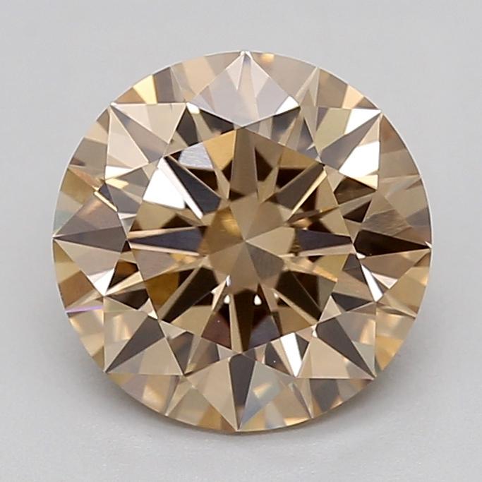 2.03 Ct. Light  Brown Round Lab Grown Diamond