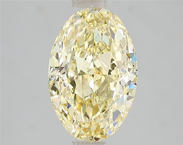 2.59 Ct. Fancy Intense Yellow Oval Lab Grown Diamond