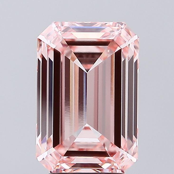 4.04 Ct. Fancy Intense Pink Emerald Lab Grown Diamond