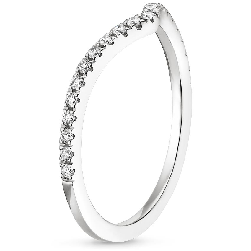 18K White Gold Flair Diamond Ring (1/6 ct. tw.), large side view