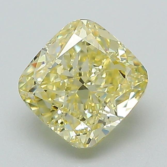 1.38 Ct. Fancy Intense Yellow Cushion Lab Grown Diamond