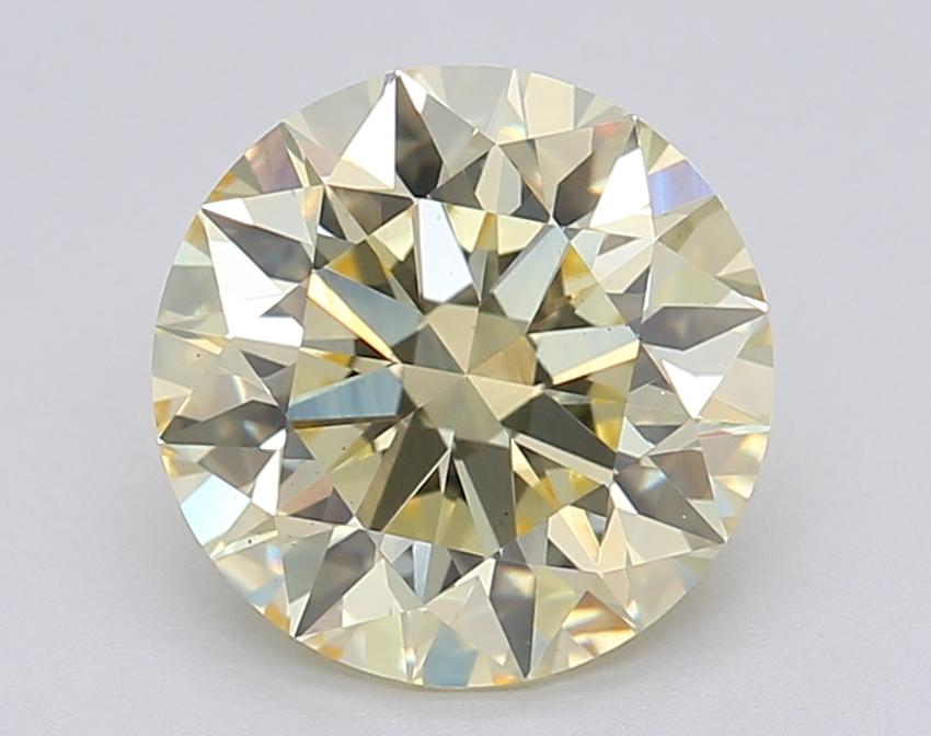 2.04 Ct. Fancy Light Yellow Round Lab Grown Diamond