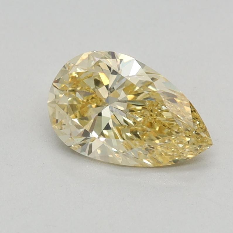 0.54 Ct. Fancy Intense Yellow Pear Lab Grown Diamond