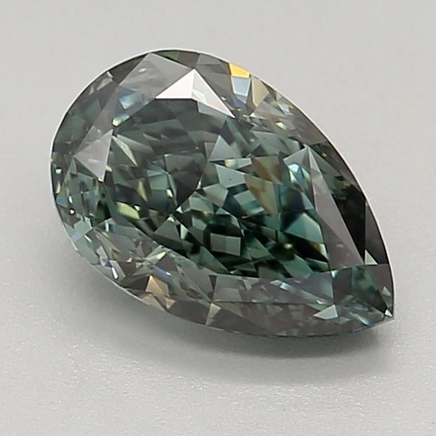 1.36 Ct. Fancy Deep Green Pear Lab Grown Diamond