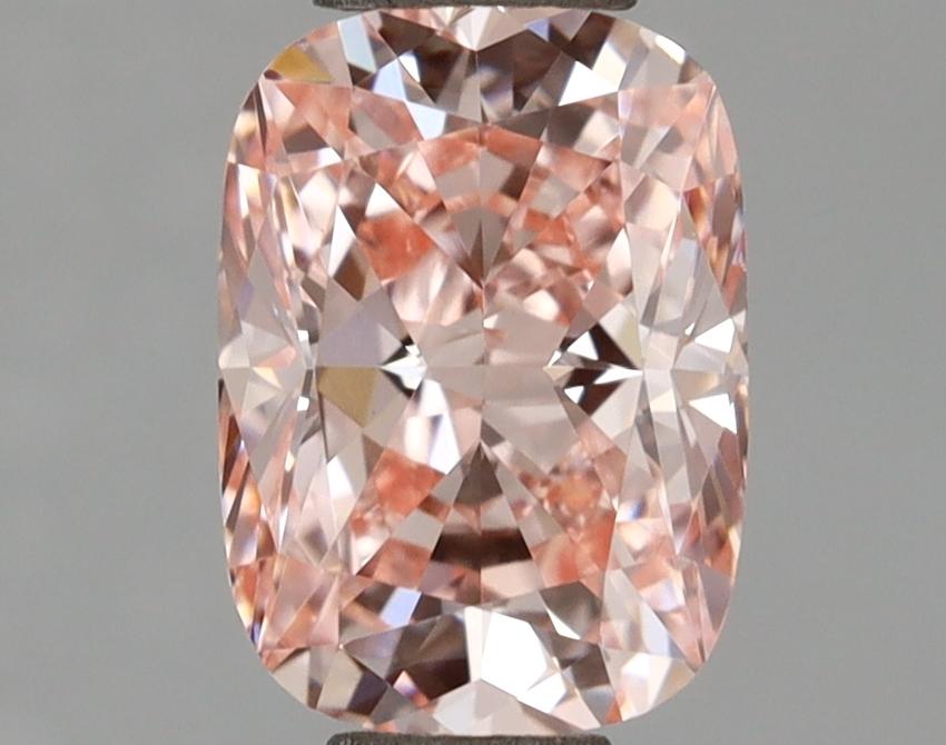 0.98 Ct. Fancy Vivid Pink Cushion Lab Grown Diamond