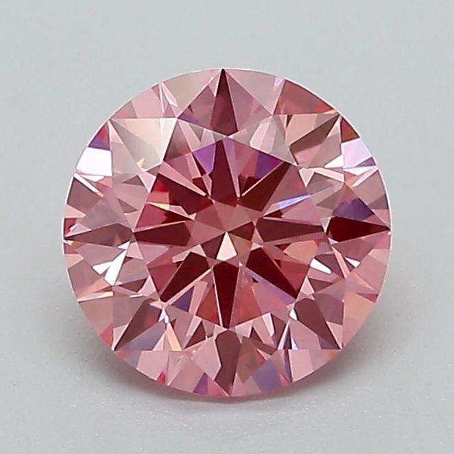 1.19 Ct. Fancy Vivid Pink Round Lab Grown Diamond