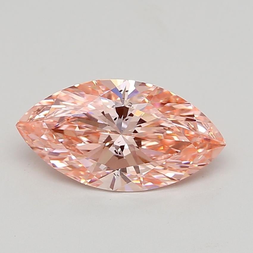 2.57 Ct. Fancy Vivid  Pink Marquise Lab Grown Diamond