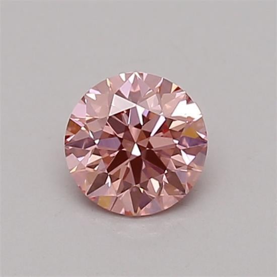 0.37 Ct. Fancy Vivid Pink Round Lab Grown Diamond