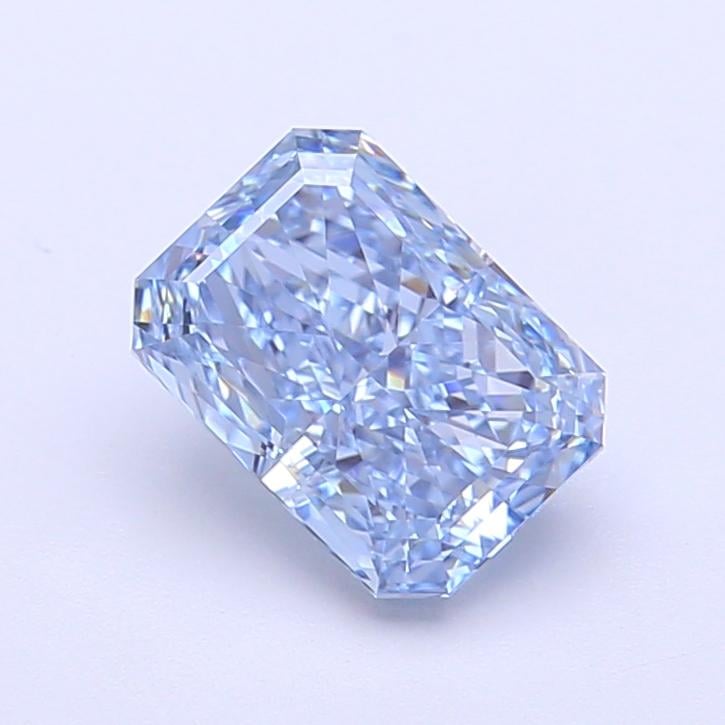 1.55 Ct. Fancy Vivid  Blue Radiant Lab Grown Diamond