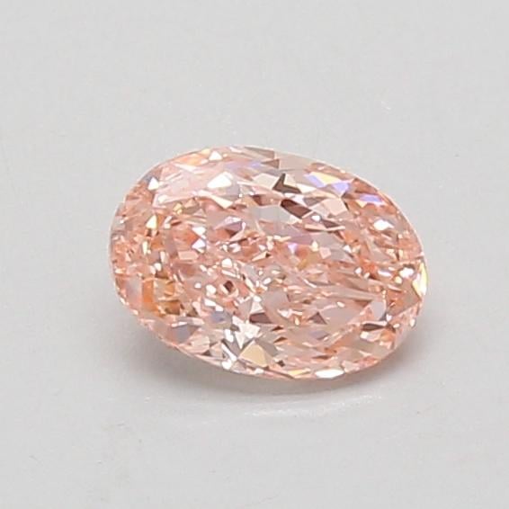0.52 Ct. Fancy Vivid Pink Oval Lab Grown Diamond