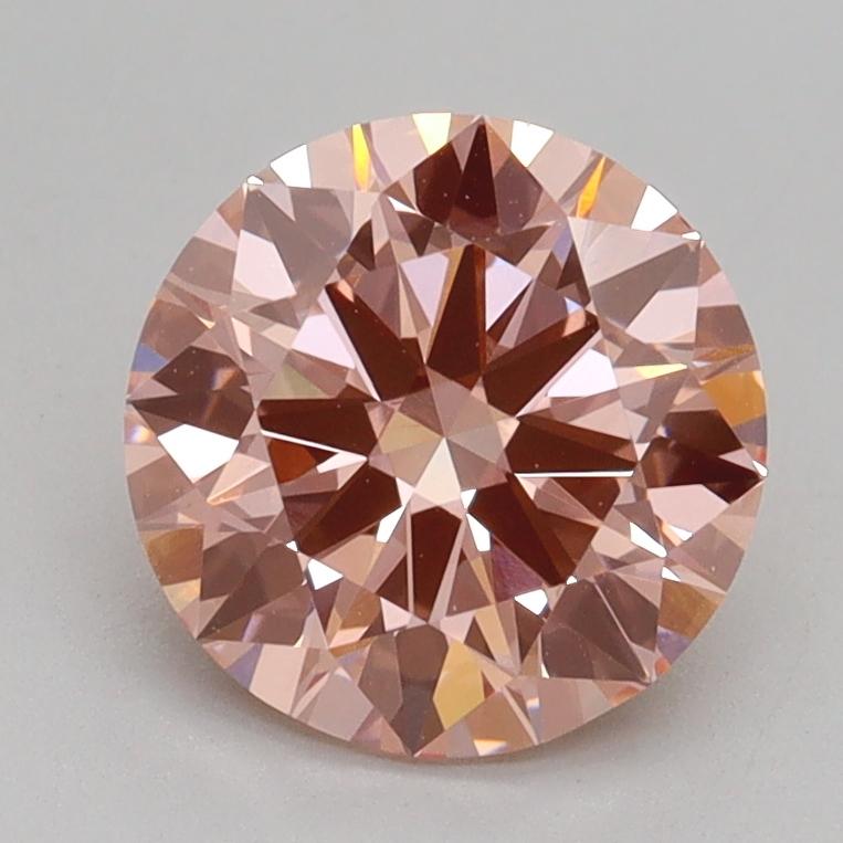 1.73 Ct. Fancy Intense Pink Round Lab Grown Diamond