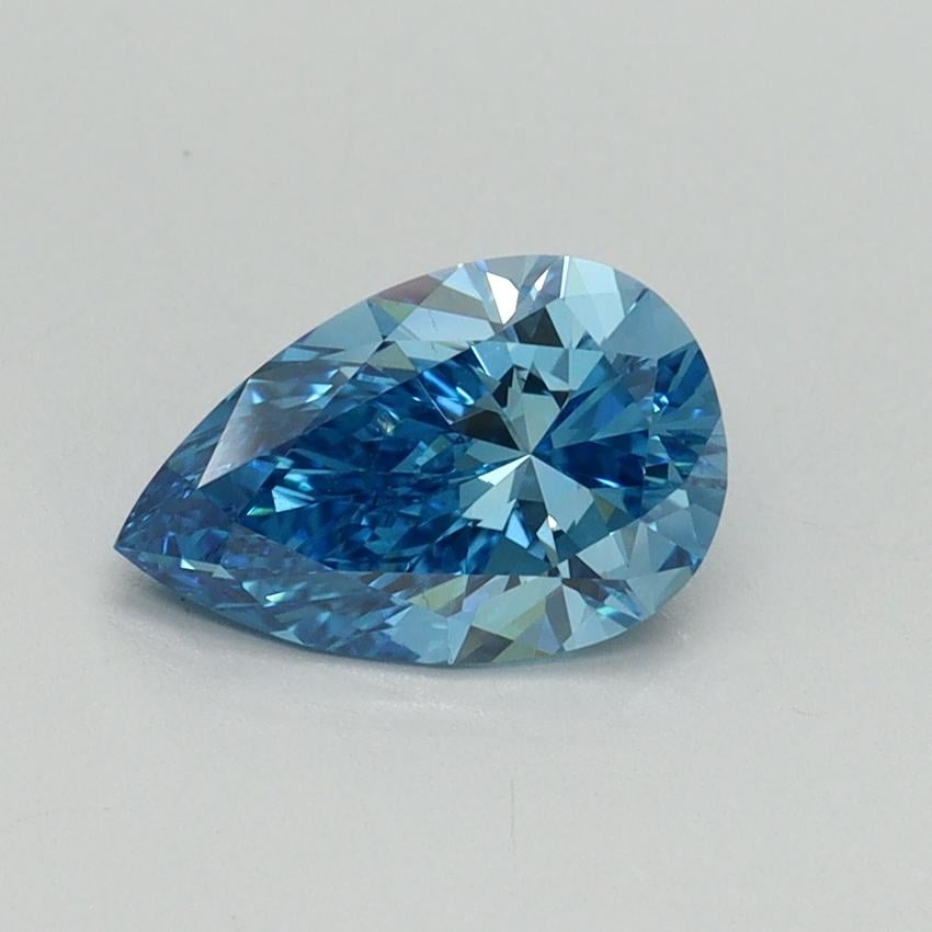 1.03 Ct. Fancy Vivid Blue Pear Lab Grown Diamond