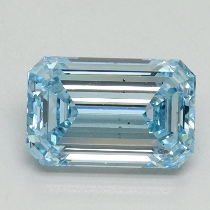 1.12 Ct. Fancy Intense Blue Emerald Lab Grown Diamond