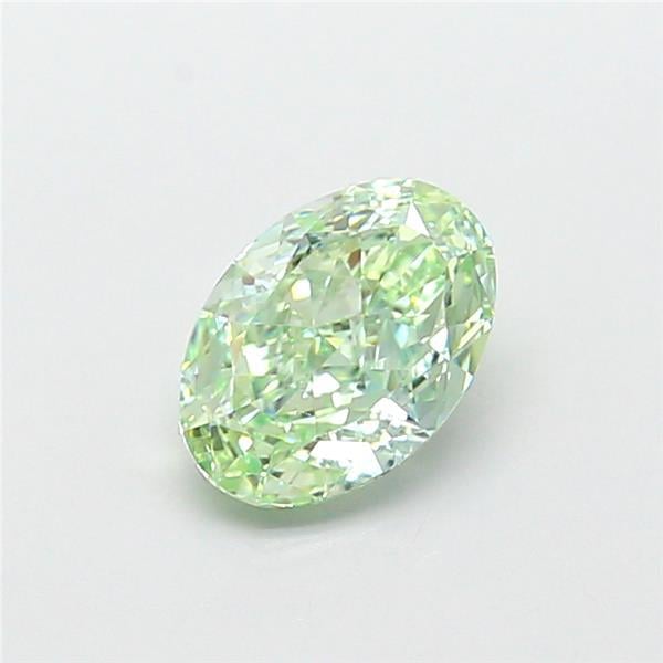 1.12 Ct. Fancy Vivid Green Oval Lab Grown Diamond