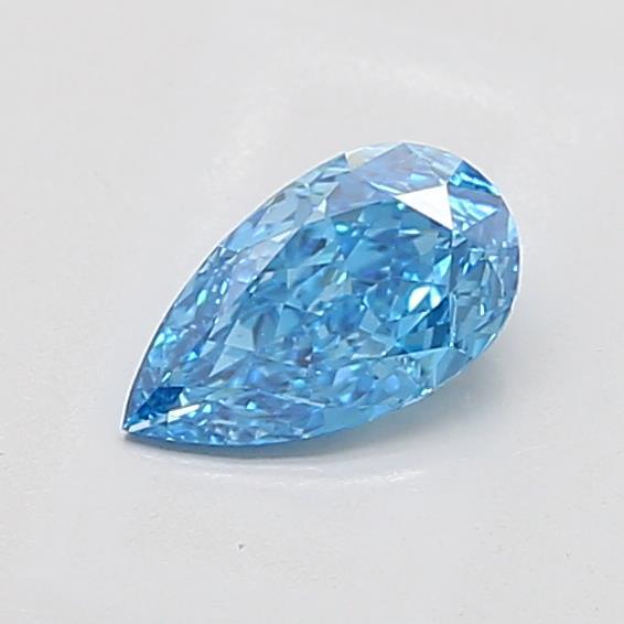 1.03 Ct. Fancy Vivid Blue Pear Lab Grown Diamond