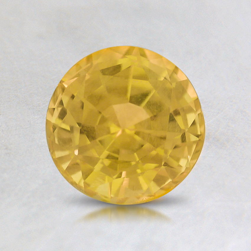6.5mm Yellow Round Sapphire