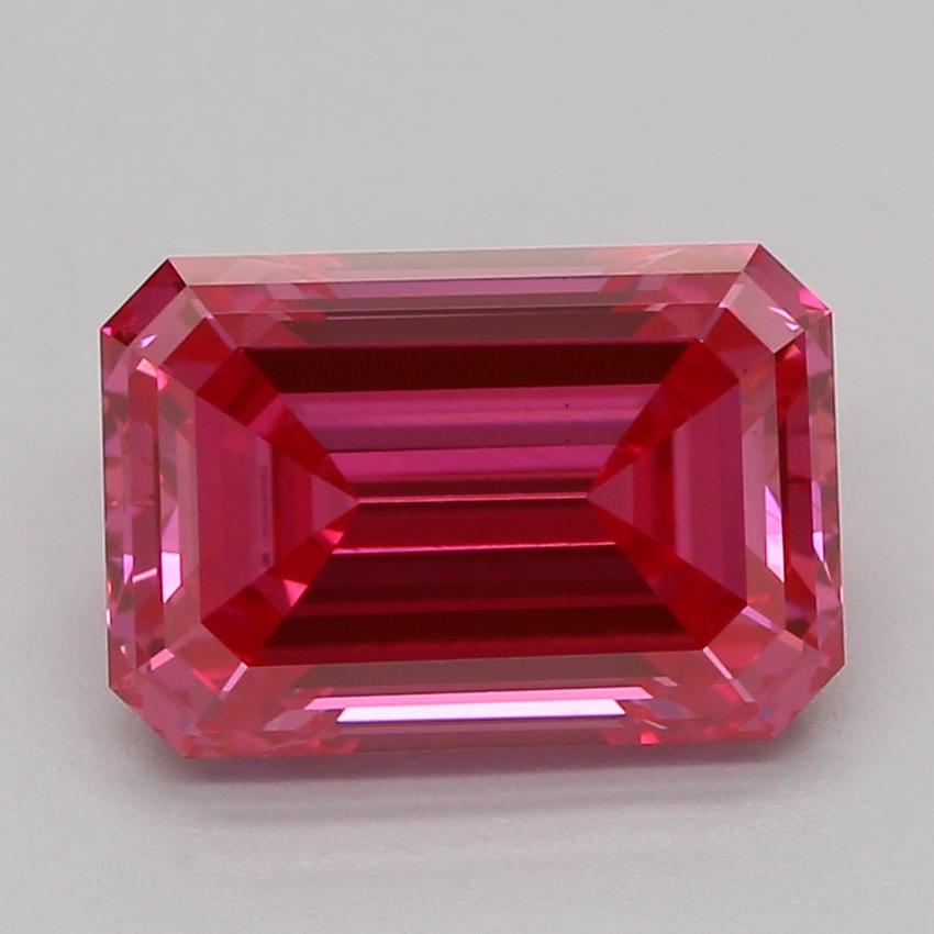 1.51 Ct. Fancy Vivid Pink Emerald Lab Grown Diamond