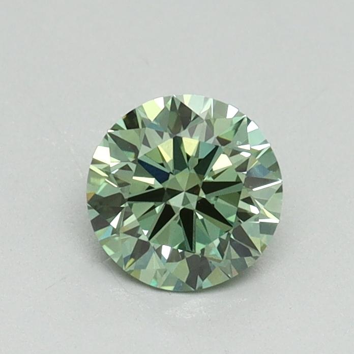 0.53 Ct. Fancy Vivid Green Round Lab Grown Diamond