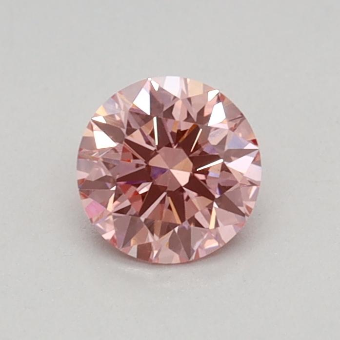 0.37 Ct. Fancy Vivid Pink Round Lab Grown Diamond
