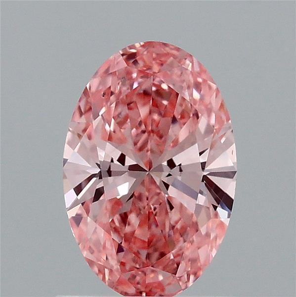 1.01 Ct. Fancy Vivid Pink Oval Lab Grown Diamond