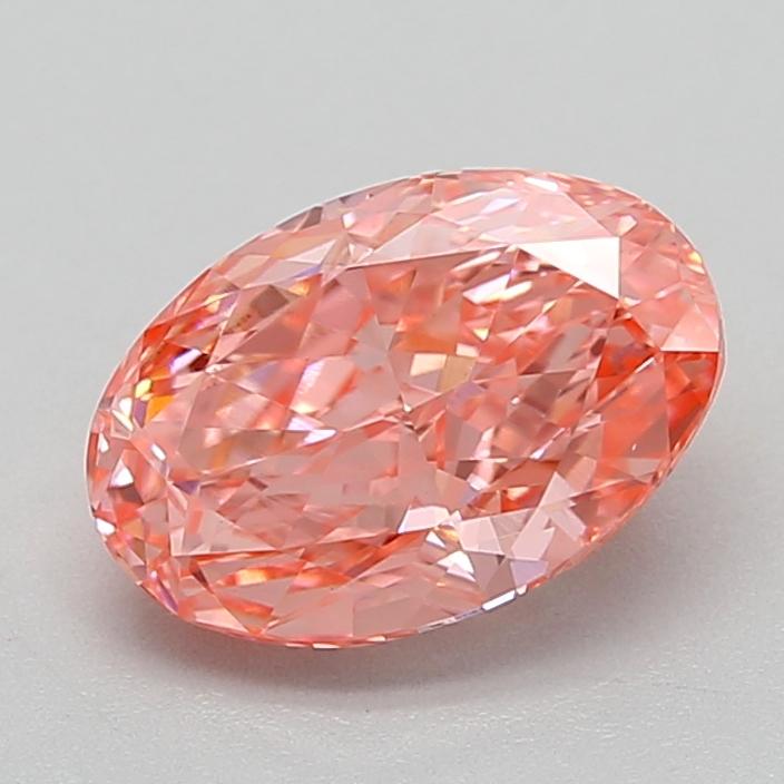 1.54 Ct. Fancy Vivid  Pink Oval Lab Grown Diamond