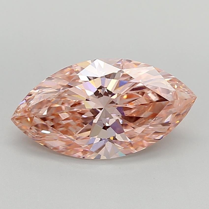 3.00 Ct. Fancy Vivid  Pink Marquise Lab Grown Diamond