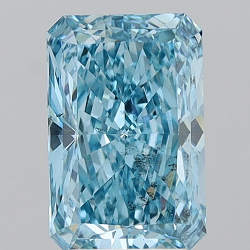 4.02 Ct. Fancy Vivid Blue Radiant Lab Grown Diamond