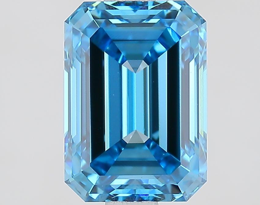 1.96 Ct. Fancy Vivid Blue Emerald Lab Grown Diamond