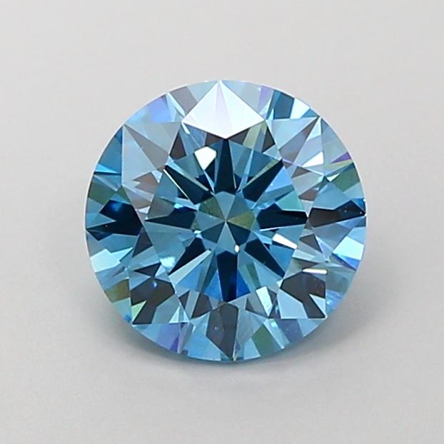 1.49 Ct. Fancy Vivid  Blue Round Lab Grown Diamond