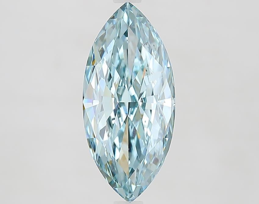 3.40 Ct. Fancy Intense Green Blue Marquise Lab Grown Diamond
