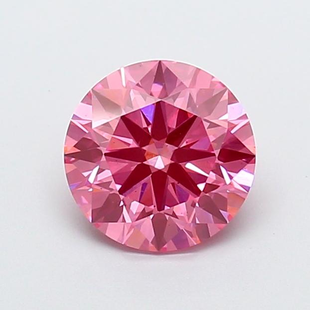 2.09 Ct. Fancy Vivid  Pink Round Lab Grown Diamond