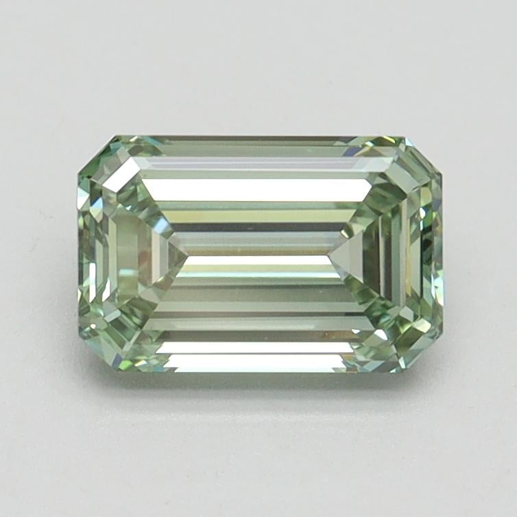 1.03 Ct. Fancy Intense Pacific Green Emerald Lab Grown Diamond