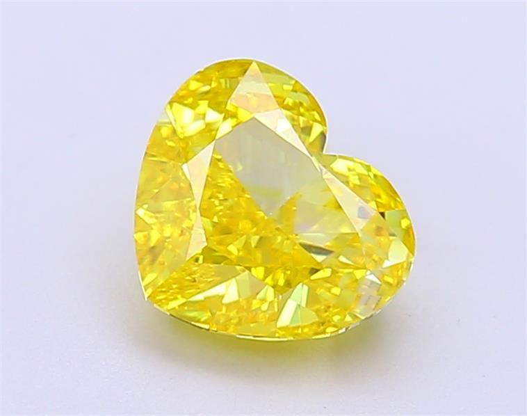 1.96 Ct. Fancy Vivid  Yellow Heart Lab Grown Diamond