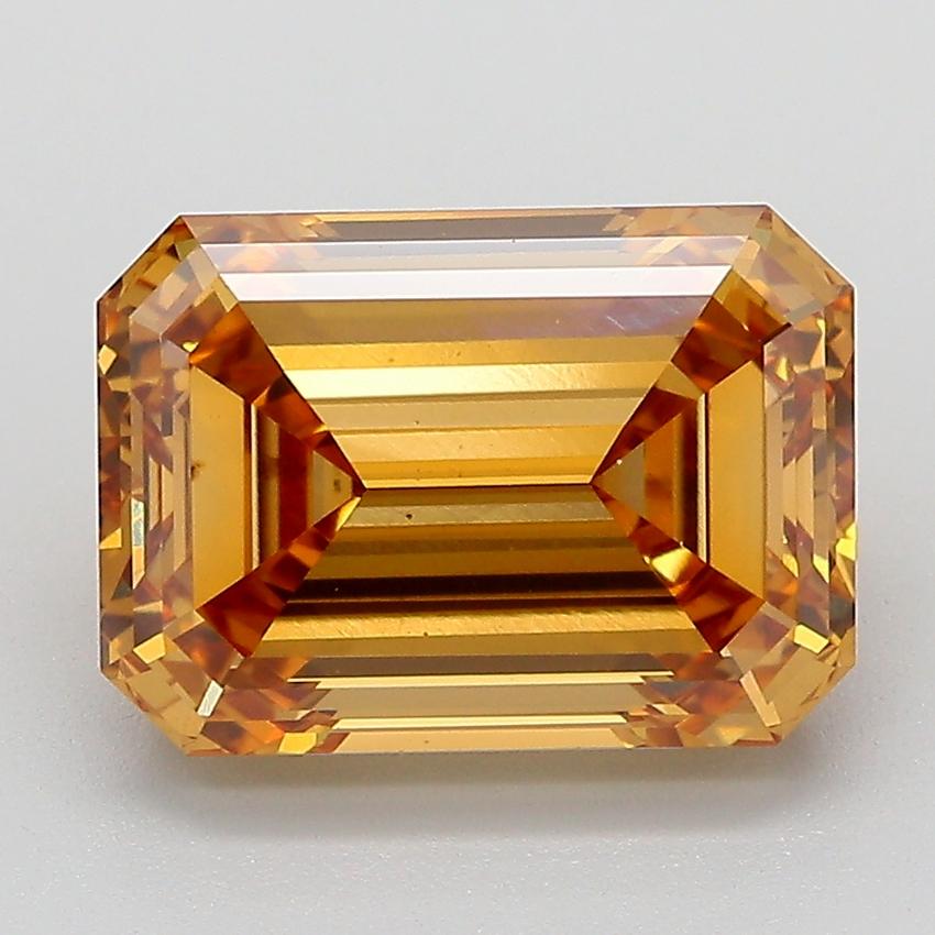 4.10 Ct. Fancy Light  Brown Emerald Lab Grown Diamond