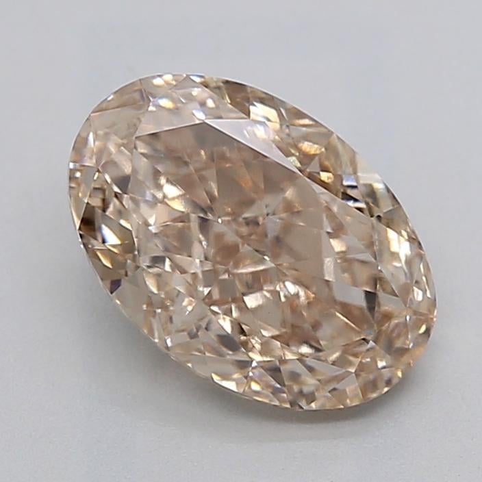 2.15 Ct. Light  Brown Oval Lab Grown Diamond