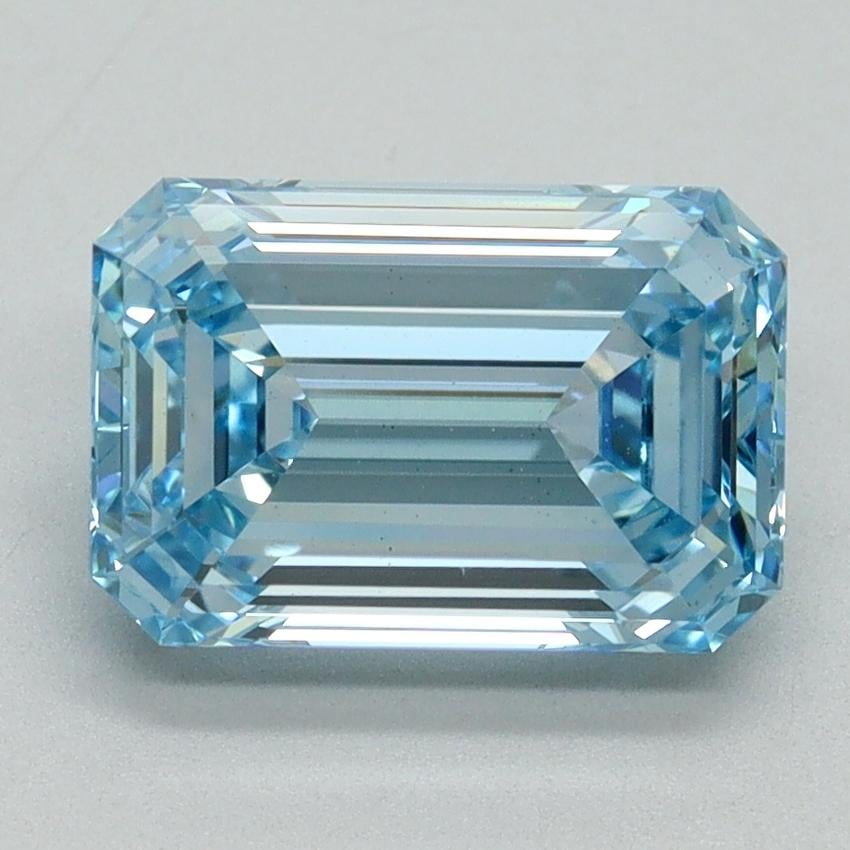 2.51 Ct. Fancy Intense Blue Emerald Lab Grown Diamond