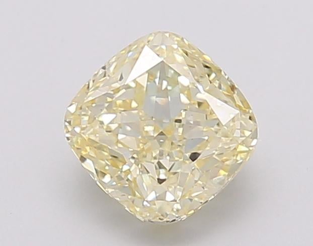 1.04 Ct. Fancy Light Yellow Cushion Lab Grown Diamond
