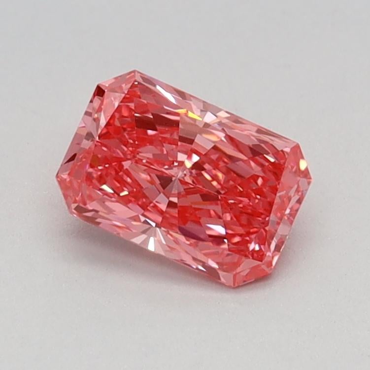 0.57 Ct. Fancy Vivid Pink Radiant Lab Grown Diamond