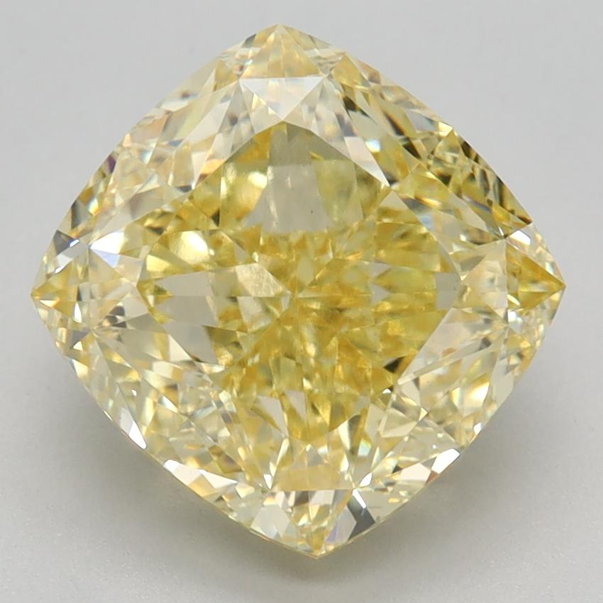 3.44 Ct. Fancy Intense Yellow Cushion Lab Grown Diamond