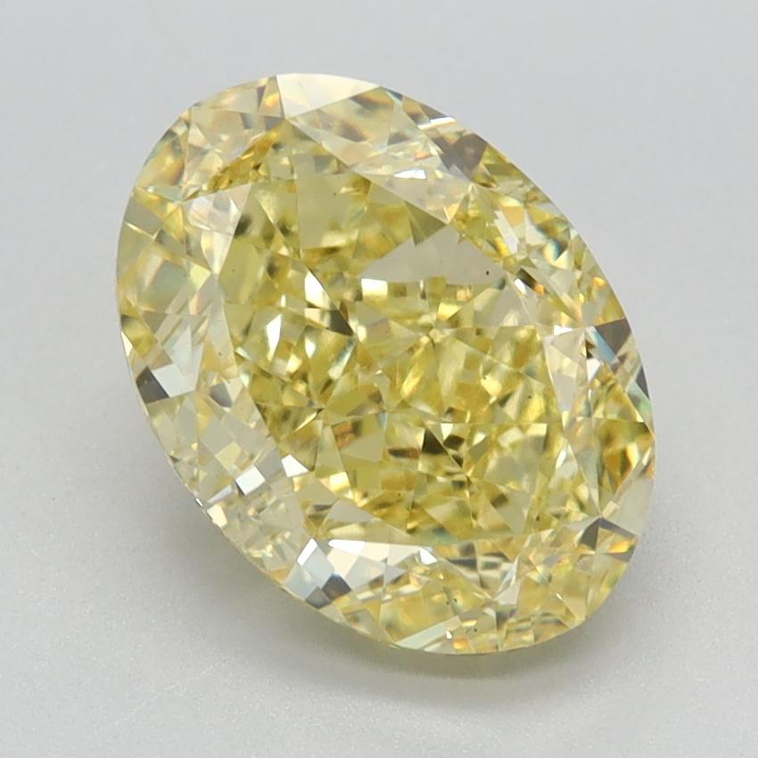 2.51 Ct. Fancy Intense Yellow Oval Lab Grown Diamond