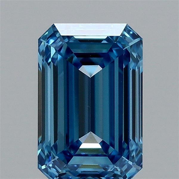 1.32 Ct. Fancy Vivid Blue Emerald Lab Grown Diamond