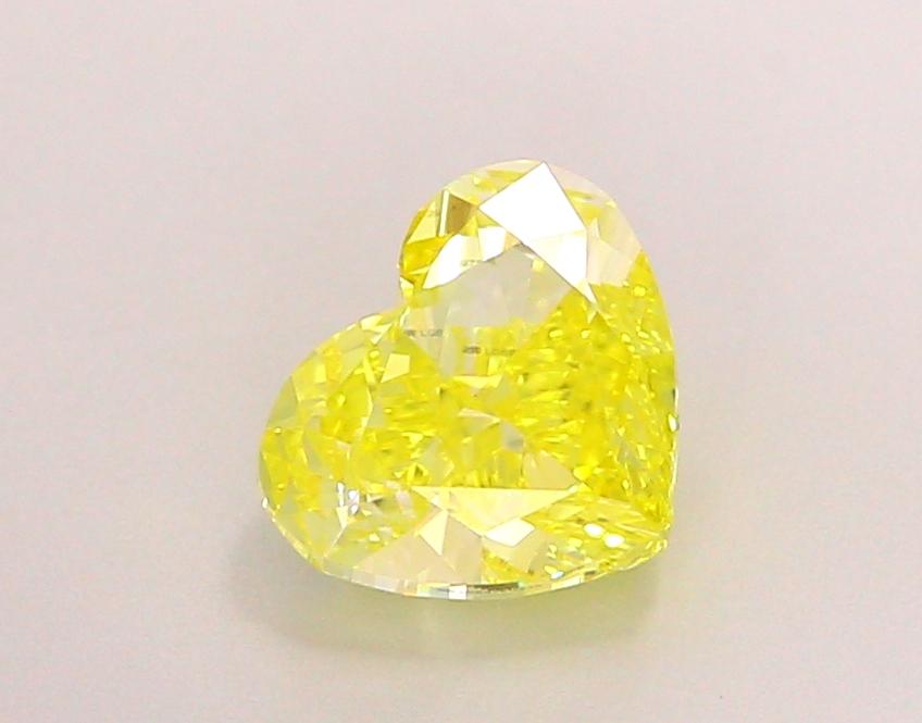 1.5 Ct. Fancy Vivid Yellow Heart Lab Grown Diamond