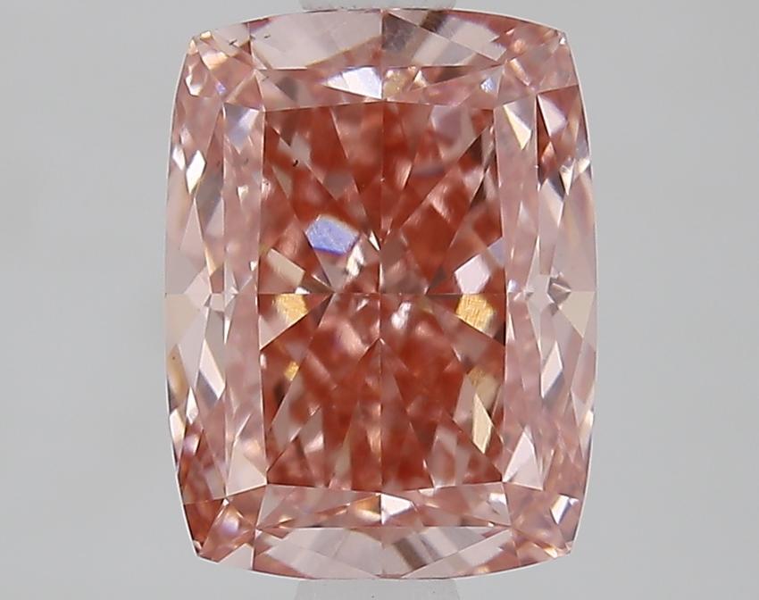 2.01 Ct. Fancy Vivid Pink Cushion Lab Grown Diamond