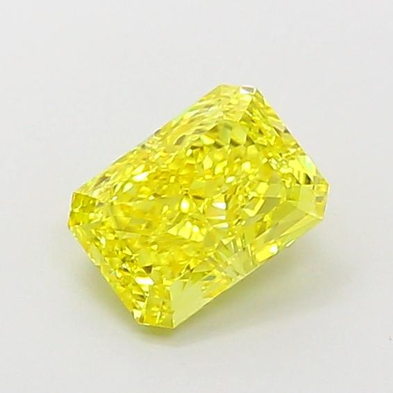 1.30 Ct. Fancy Vivid Yellow Radiant Lab Grown Diamond