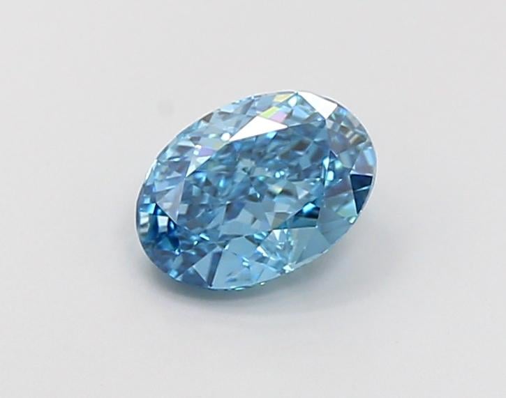 1.00 Ct. Fancy Vivid  Blue Oval Lab Grown Diamond