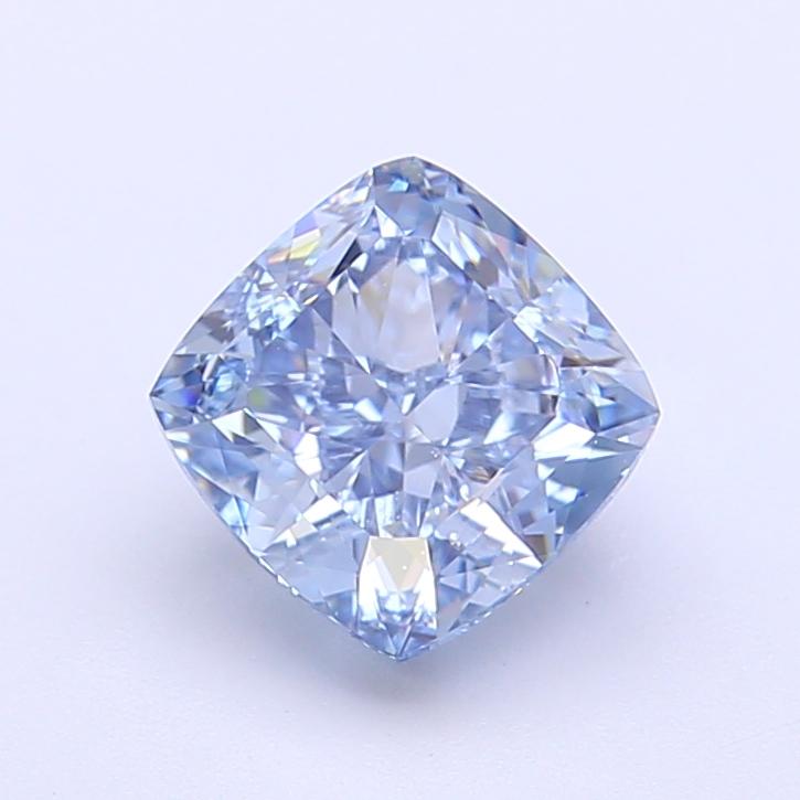 1.92 Ct. Fancy Vivid Blue Cushion Lab Grown Diamond